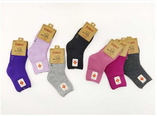 Носки детские теплые «Komax» №С8200 (3-5, 5-8, 8-12) махровые, медицинские, на девочку (12 пар)