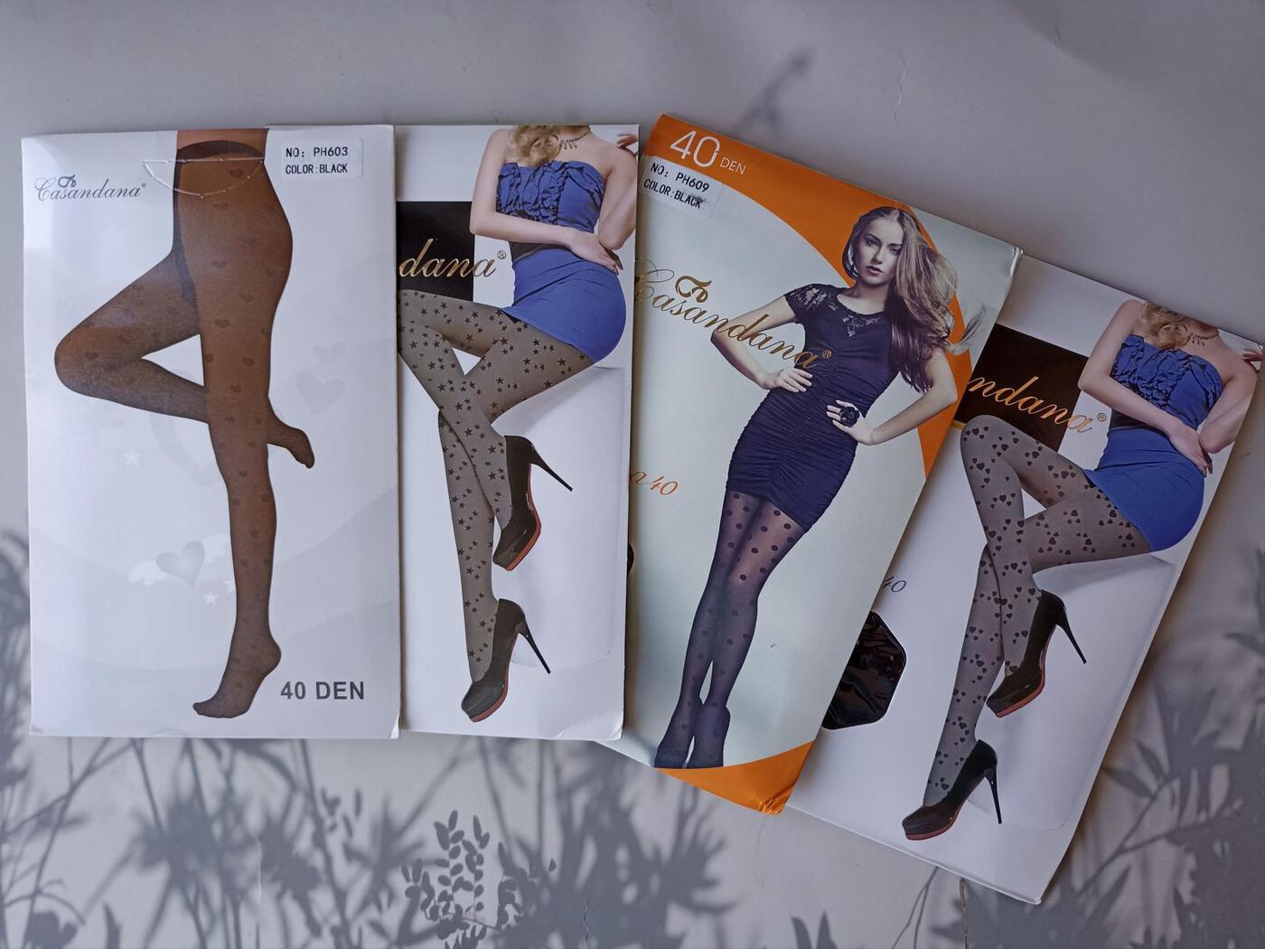 Колготки женские капроновые “Casandana” 40 DEN с рисунком