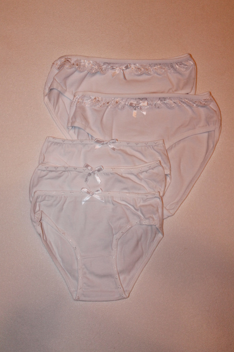 Трусы детские “Nicoletta” (1-8) девочка, белые