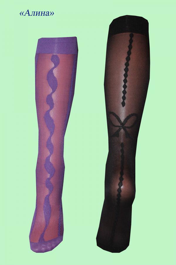 Гольфы капроновые “Алина” цветные