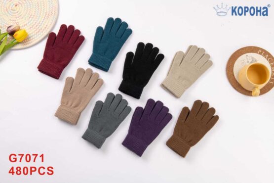 Перчатки женские “Корона” №7070, 7071, 7080, 7081 (12 пар)