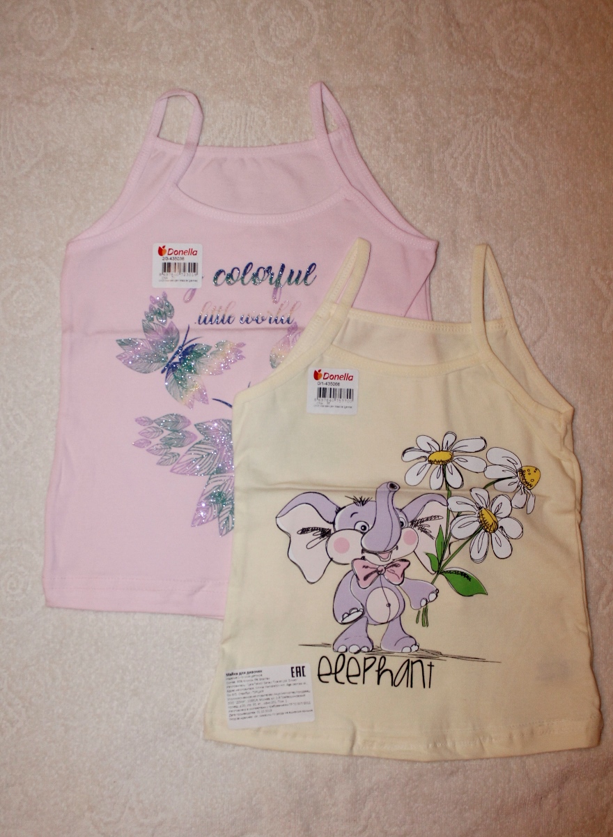 Майка детская “Donella” бретелька (1-11 лет)